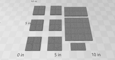 Tuiles de Sol Style Donjon - DnD 5E, Pathfinder 2E - Tuiles de Donjon, DragonLock Fat Dragon Games, Terrain | Échelle 1" / 28mm | Accessoires