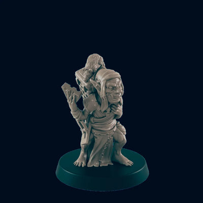 Gobelin attrape-rat - EC3D | DnD | Homme | Monstre | Villageois | Paysan | 32mm | Pathfinder | roturier | TTRPG | Wargaming | Animal