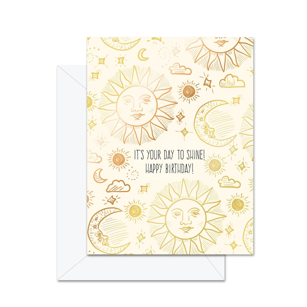 C'est votre journée pour briller! Joyeux anniversaire - Carte de vœux