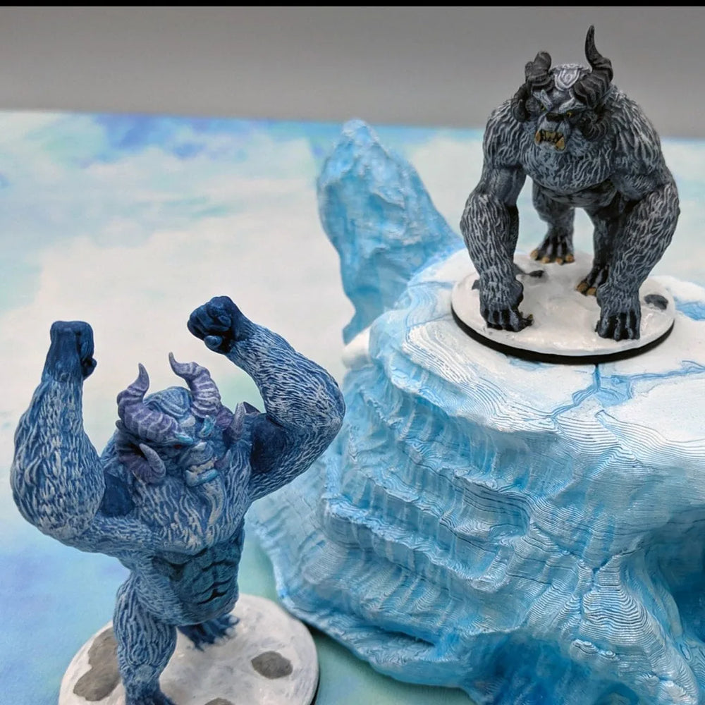 Yeti - Mini DND - EC3D Wintertide, Miniature d'hiver | Éléphant | Animal | Froid | 32mm | Neige | Arctique | Pathfinder | Gros Monstre | Wendigo