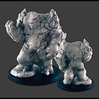 Miniature Élémentaire de Glace / Neige DND - EC3D Wintertide, Miniature d'Hiver | Créature | Golem | Invocation | Neige | Arctique | Pathfinder | Chasseur
