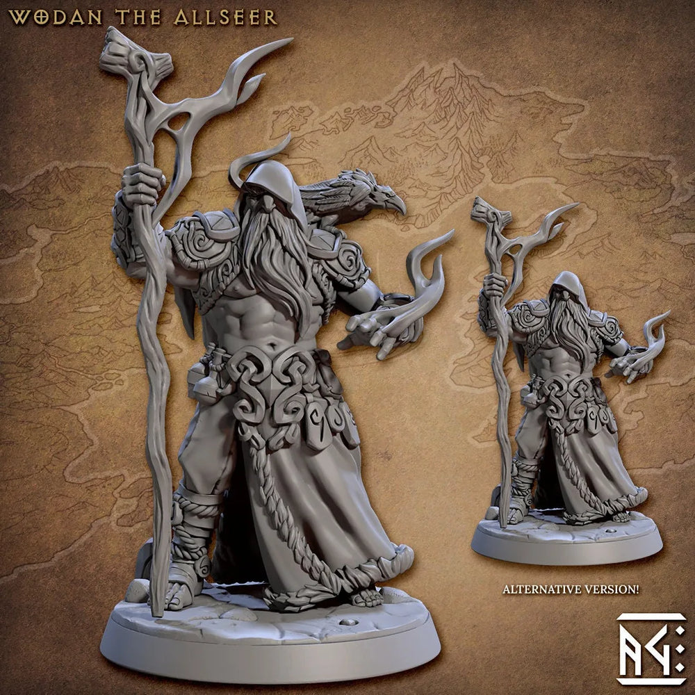 Druide Viking Humain pour Donjons et Dragons - Artisan Guild | Homme | Sorcier | Magicien | Viking | Druide | Mage | Pathfinder | Wargaming | 28mm 32mm