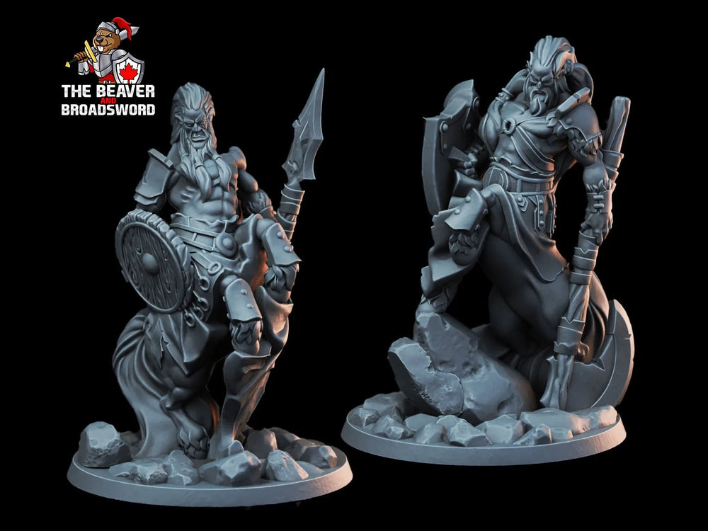 Ensemble de miniatures de centaures DnD - Arbiter Miniatures - Forêt | Prairies | Jeux de guerre | Pathfinder | Cheval | Plaines | Homme | Monstre | 28mm | Mêlée