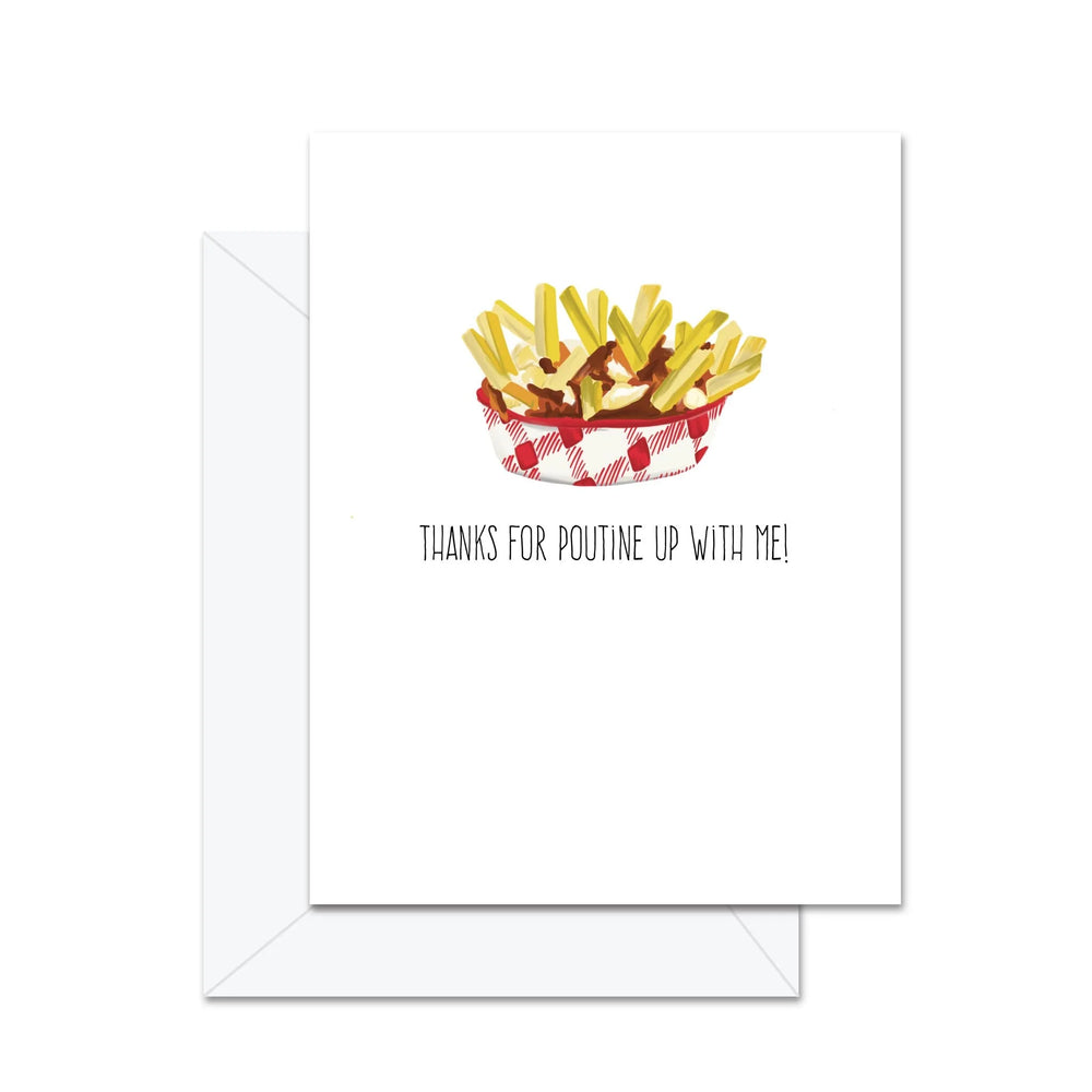 Merci d'avoir enduré ma poutine! - Carte de souhaits