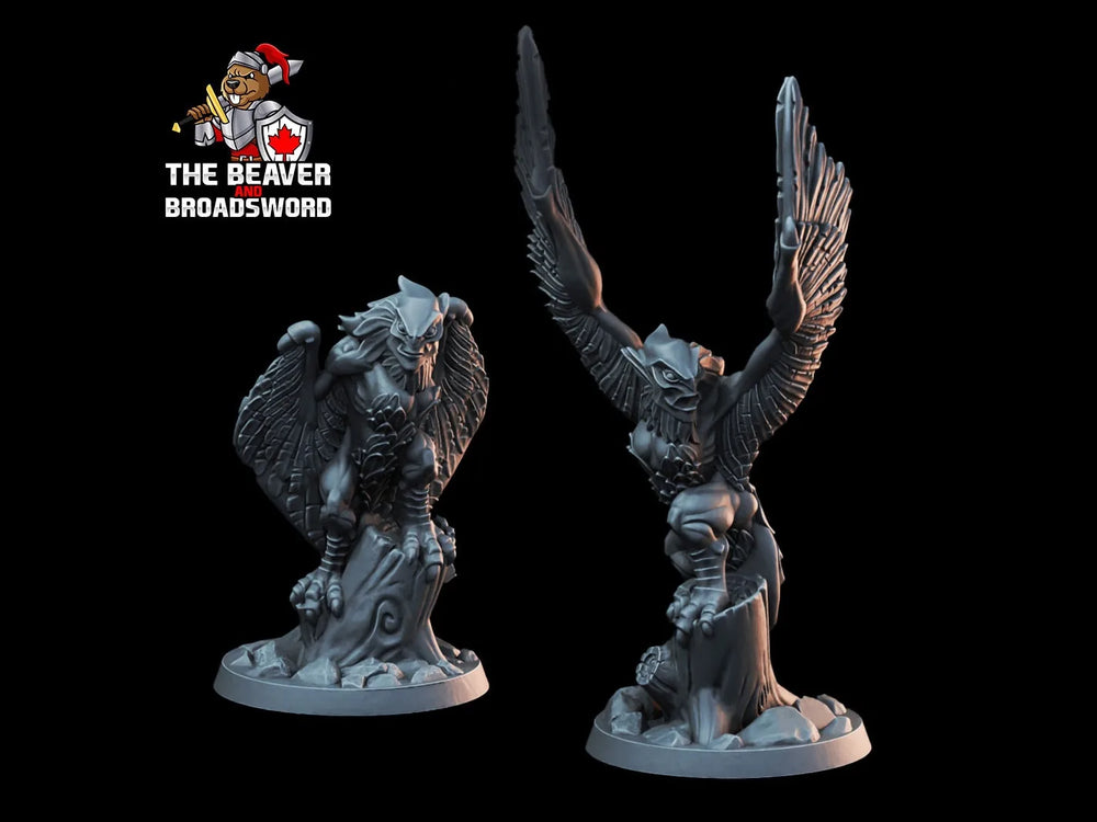 Ensemble de Miniatures de Harpies DnD - Arbiter Miniatures - Côtière | Forêt | Jeux de Guerre | Pathfinder | Colline | Montagne | Harpies | Féminin | Monstre | 28mm