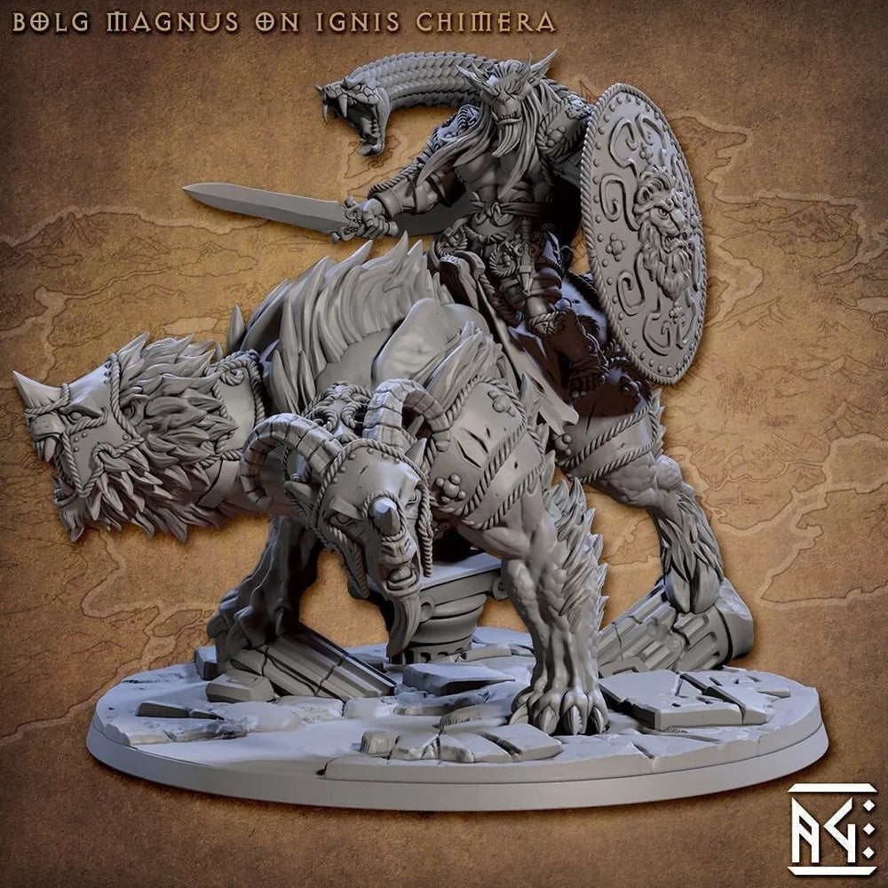 Miniature Greatgoblin sur Monture Chimère - Artisan Guild, DnD | Homme | Guerrier, Animal, Hobgoblin, Pathfinder | Orc | Jeux de guerre | Gobelin | Monture