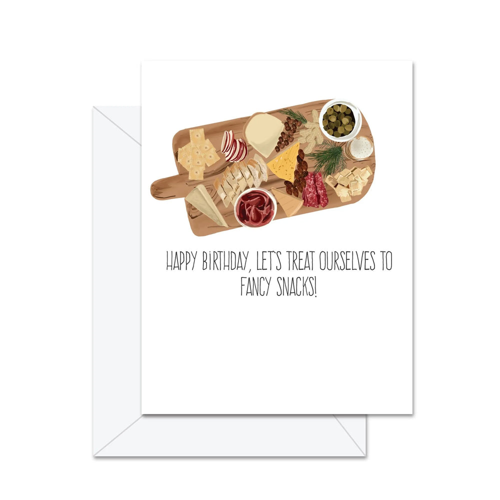 Joyeux Anniversaire ! Faisons-nous plaisir avec des collations chics ! - Carte de souhaits