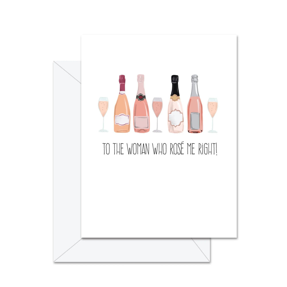 À la femme qui m'a fait découvrir le Rosé ! - Carte de souhaits