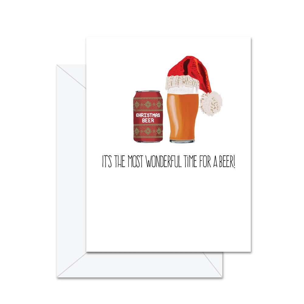 C'est le temps idéal pour une bière - Carte de vœux