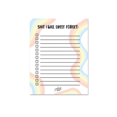 Shit I Will Likely Forget Notepad
