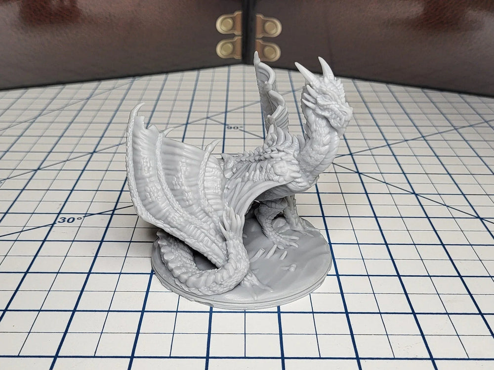 Mini Wyvern - Mini D&D, EC3D Scorching Sands, Miniatures du Désert | Dragon | Oasis | Énorme | Lich | Oriental | Pathfinder