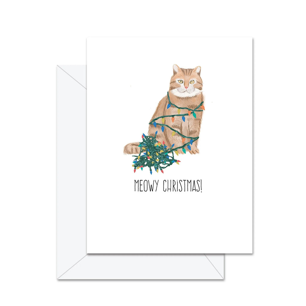 Joyeux Noël félin - Carte de souhaits