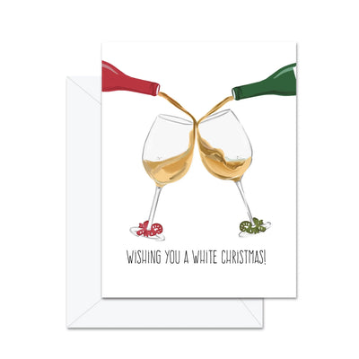 Joyeux Noël Blanc - Carte de Vœux