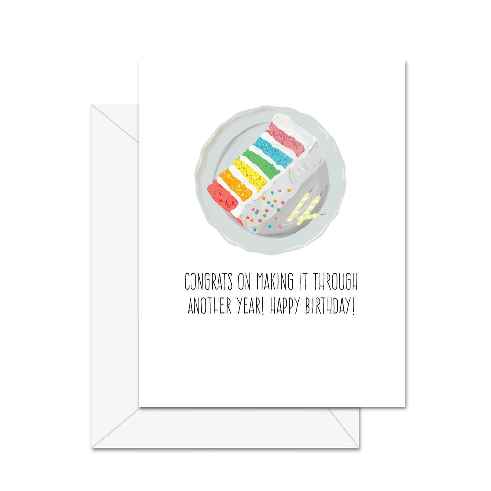 Félicitations pour avoir traversé une autre année ! Carte de souhaits Joyeux Anniversaire !
