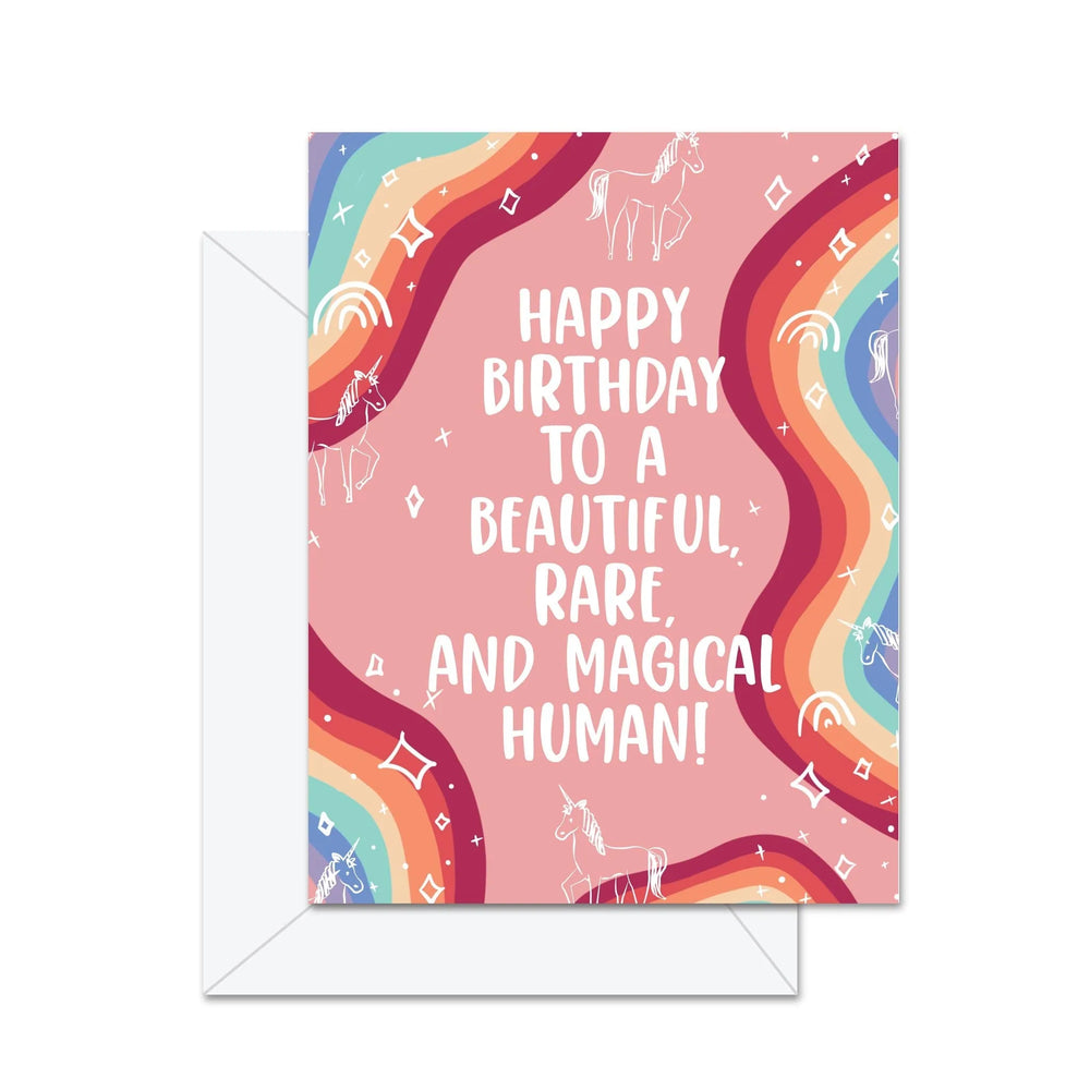 Joyeux Anniversaire à une Personne Belle, Rare et Magique ! - Carte de Vœux