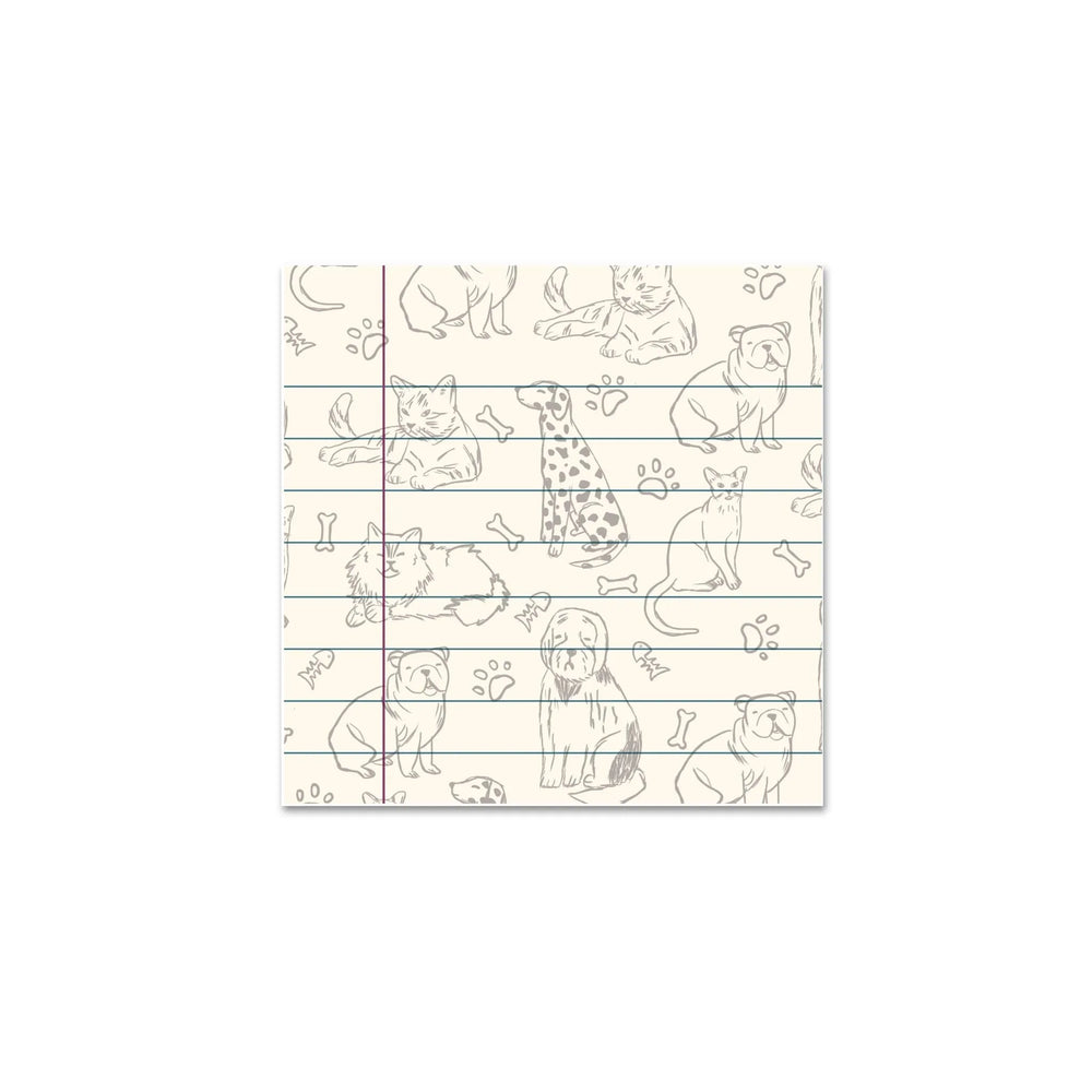 Notes autocollantes pour chat et chien