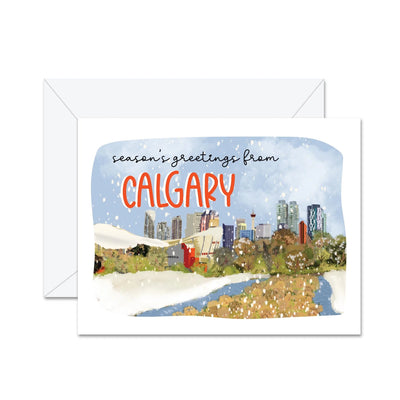 Salutations des Fêtes de Calgary - Carte de Vœux