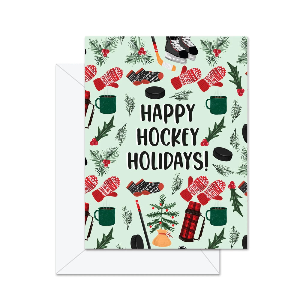 Joyeuses Fêtes de Hockey ! - Carte de Vœux