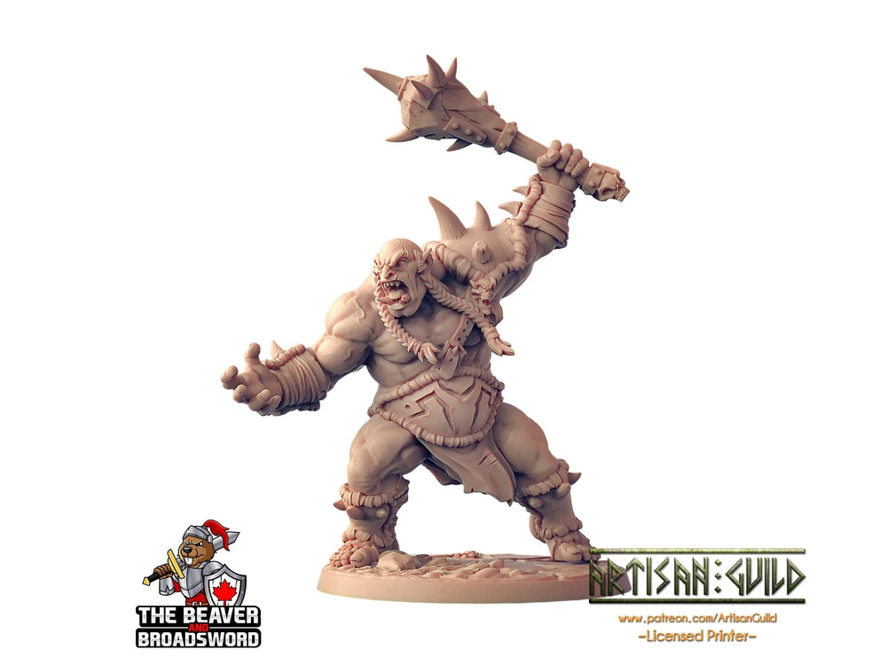 Ogre Maraudeur avec Massue 2 - Artisan Guild | DnD | Guerrier | Barbare | Monstre | Homme | Pathfinder | TTRPG | Wargaming | Frostgrave | Géant