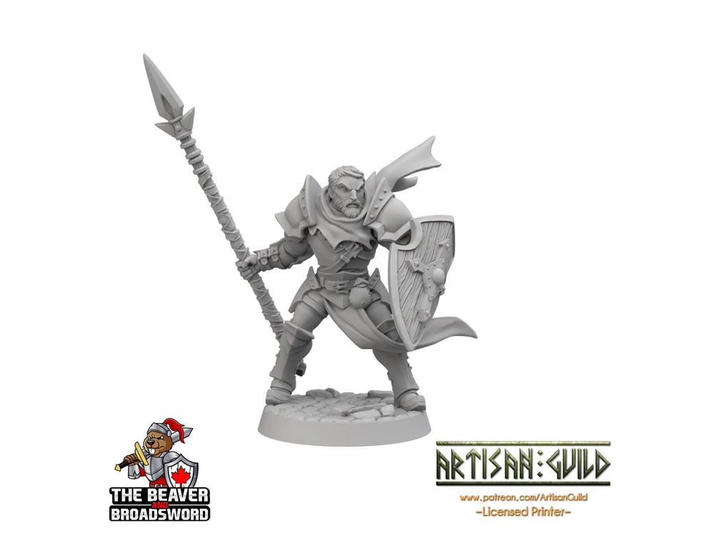 Figurine d'Humain Guerrier dnd - Artisan Guild | Guerrier | Barbare | Chevalier | Prêtre | Paladin | Pathfinder, JdR, Jeux de guerre, Guerrier, Lance