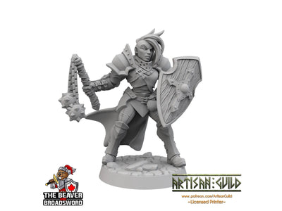 Figurine de guerrière humaine pour Donjons et Dragons - Artisan Guild | Barbare | Chevalier | Prêtre | Paladin, Pathfinder, TTRPG, Jeux de guerre, Guerrière