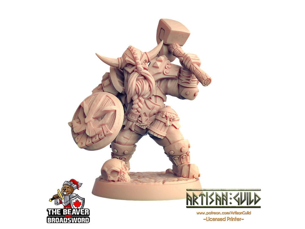 Défenseur Nain B - Guilde d'Artisans | DnD | Guerrier | Barbare | Nain | Prêtre | Paladin | Pathfinder | TTRPG | Wargaming, Frostgrave