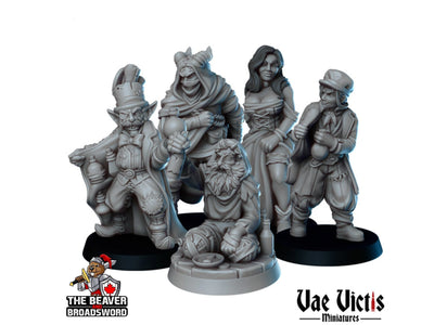 Ensemble mini Underground People - Vae Victis | DnD | marché noir | Mendiants | Voleur | Assassin | Humain | Gens du commun | Pathfinder | Citadins