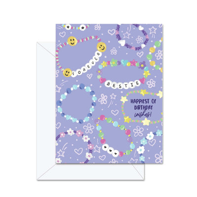 Forever Bestie Happiest of Birthday Wishes! - Greeting Card