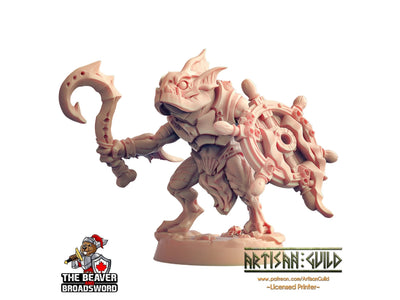 Guerrier Sahuagin D dnd mini - Artisan Guild | Poisson | Guerrier | Kuo-toa | Sous-marin | Pathfinder | Locathah | TTRPG, Jeux de guerre, Monstre