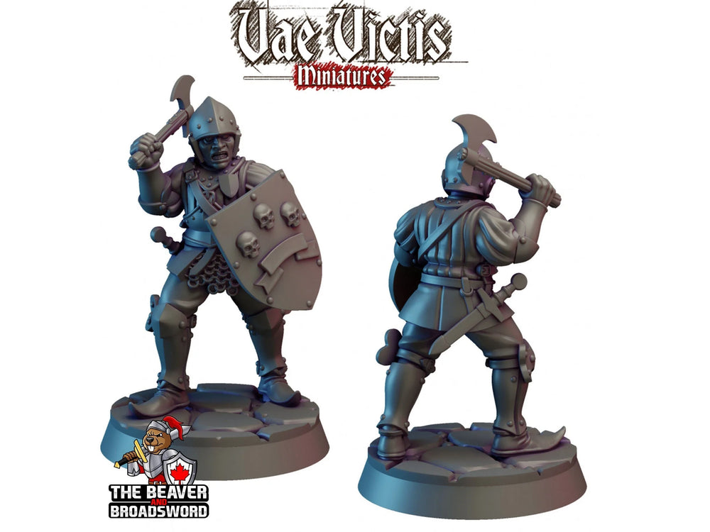 Garde de la garde de la ville 1 mini dnd - Vae Victis | Guerrier | Paladin | Humain | Mâle | Garde | Chevalier | Pathfinder, TTRPG, Wargaming, Frostgrave