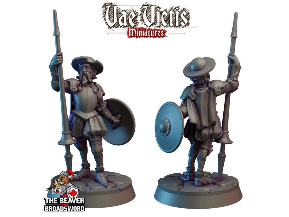 Miniature Chasseur du Moulin dnd - Vae Victis | Guerrier | Paladin | Humain | Homme | Lance | Chevalier | Pathfinder, TTRPG, Jeux de guerre, Vieilli, Frostgrave