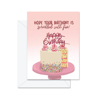 J'espère que ton anniversaire sera rempli de plaisir - Carte de vœux