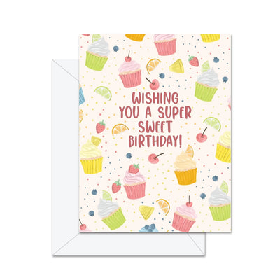 Joyeux Anniversaire Super Sucré! - Carte de Vœux