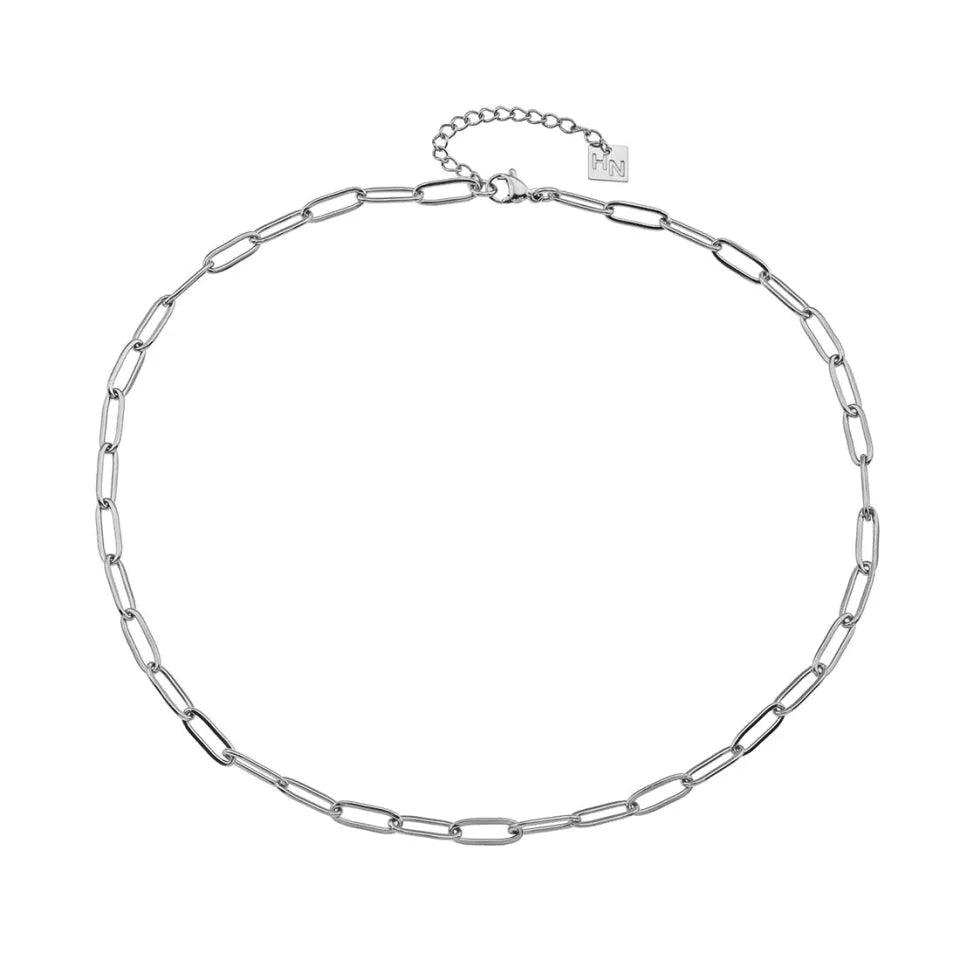 Collier PALERMO à maillons trombone essentiels en argent