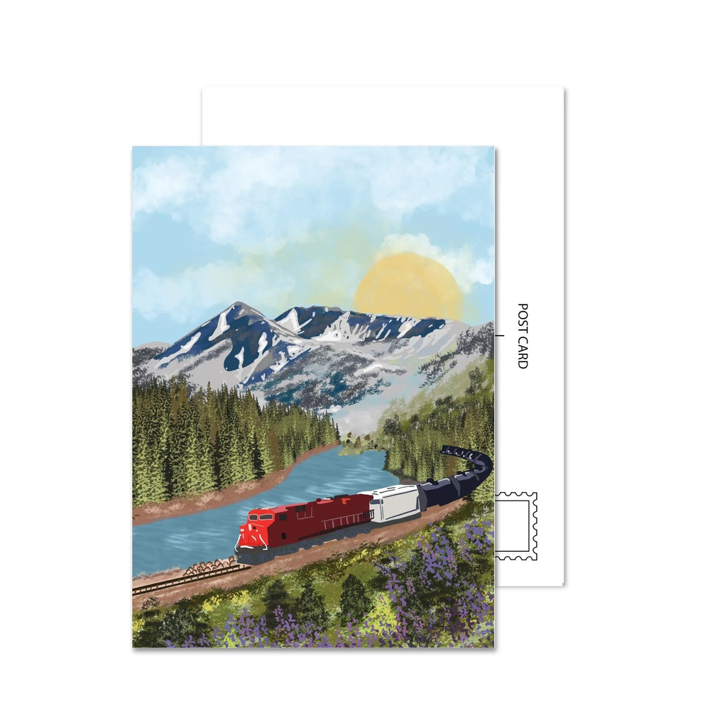 Rockies (Version 2), Carte postale du parc national de l'Alberta