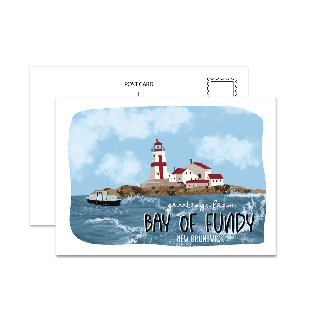 Carte postale : Baie de Fundy, N.-B., Canada