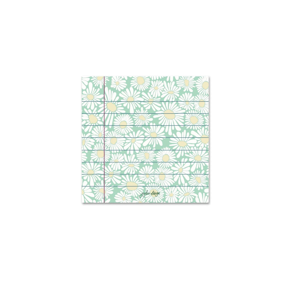 Notes autocollantes Marguerites Vertes