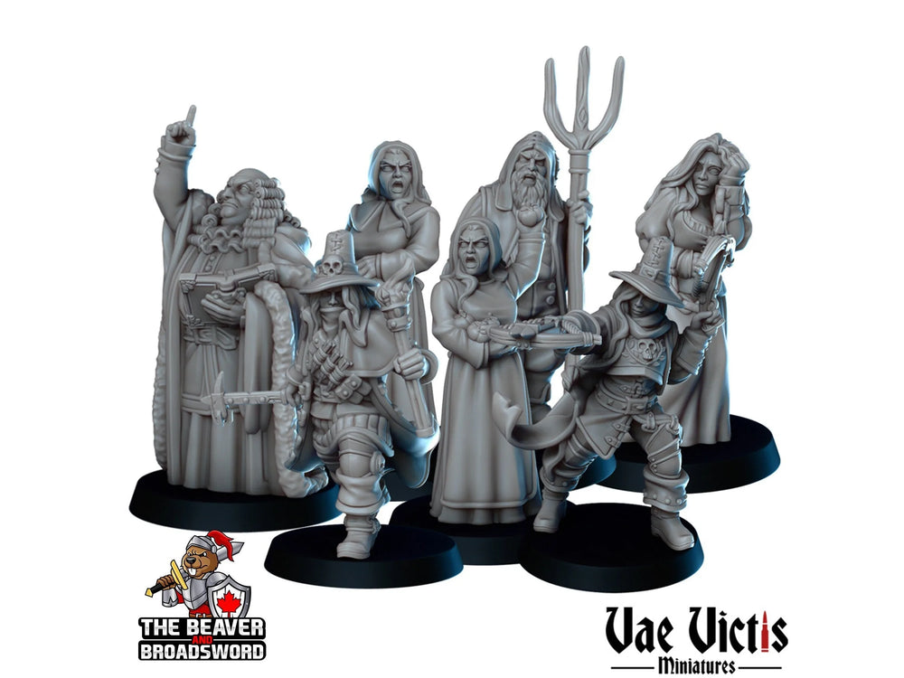 L'Ensemble Mini Chasse aux Sorcières - Vae Victis | Sorcière | Noble | Humain | Chasseur | Villageois | Lot | Seigneur | Aventurier | Jeux de guerre | Pathfinder