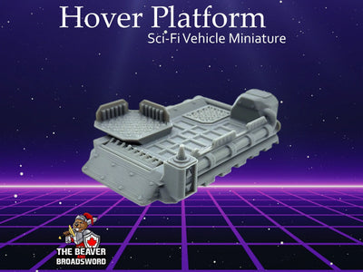 Miniature de véhicule sci-fi à plateforme volante - Terrain d'appoint | Construction | Transport | Infinity, Legion Sci-fi, Cyberpunk 2077, Wargaming