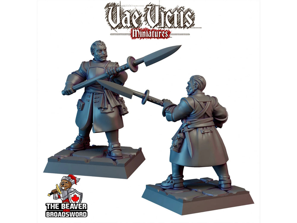 Chasseur de vampires n° 2 mini - Vae Victis | DnD | Pathfinder | Humain | Homme | Sombre | Gothique | Guerrier | Paladin | Victorien | 28mm 32mm | Prêtre