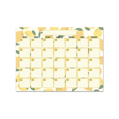 Agenda Mensuel Citron - 15 Pages