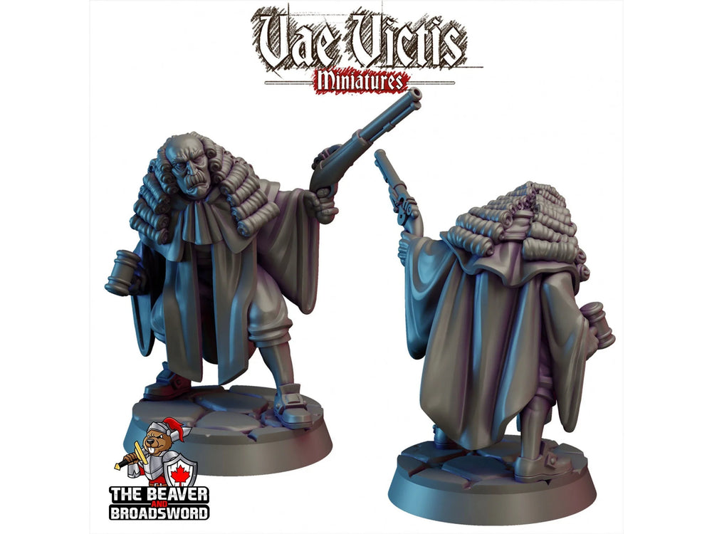 Miniature Rogue Judge - Vae Victis | DnD | Pathfinder, Humain, Noble, Paysan | Villageois | Sombre | Gothique | Vétéran | Victorien 28mm 32mm Fantaisie