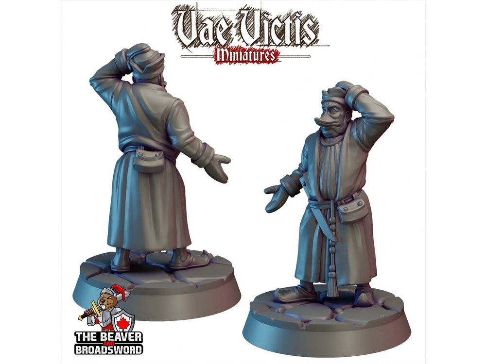 DuckMan mini - Vae Victis | DnD | Pathfinder, Canard, Aviaire, Roturier | Aarakocra | Sombre | Gothique | Vétéran | Victorien 28mm 32mm Fantaisie