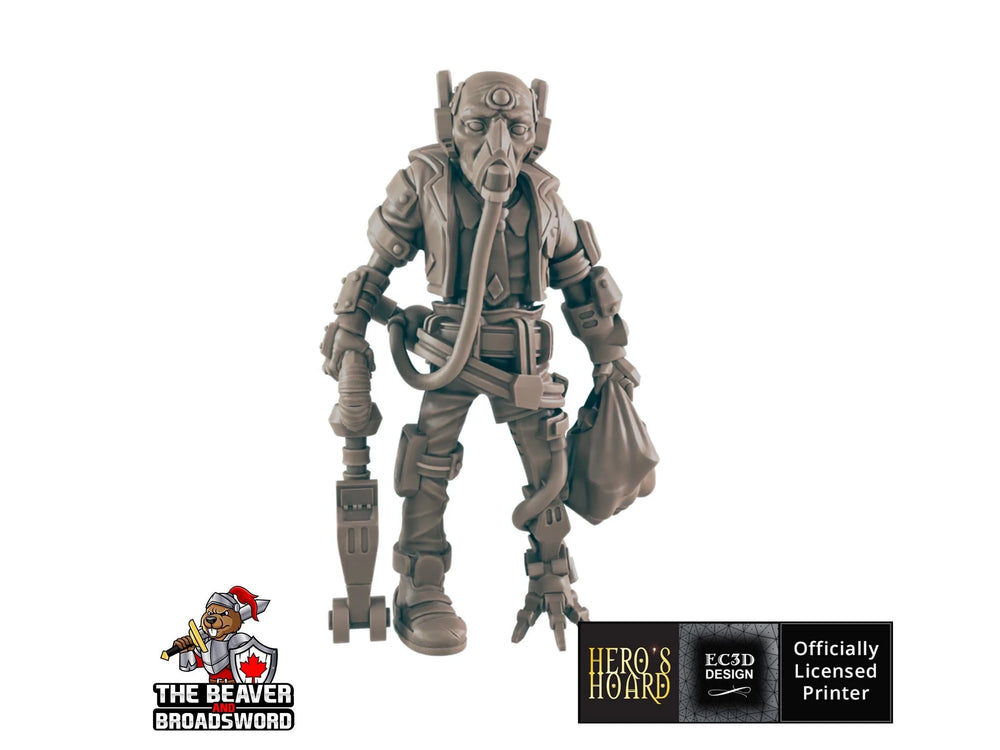 Figurine Sci-fi Amputé Voyageur - EC3D | Legion | Cyberpunk | Starfinder | Futuriste | Cybernétique | Homme | VR | Sci-Fi | 28mm | 32mm Infinity