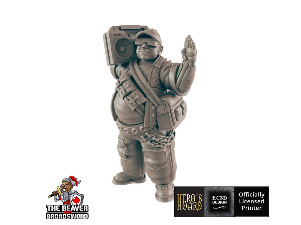 Boombox Guy Sci-fi Mini - EC3D | Legion | Cyberpunk | Starfinder | Scifi | Futuriste | Cybernétique | Homme | VR | 28mm | 32mm Infinity