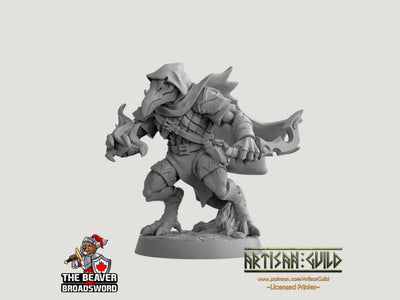 Miniature Kenku E Aarakocra Voleur Trickster premium DnD - Miniature de table de haute qualité imprimée en résine 28mm 32mm, solide, durable, figurine