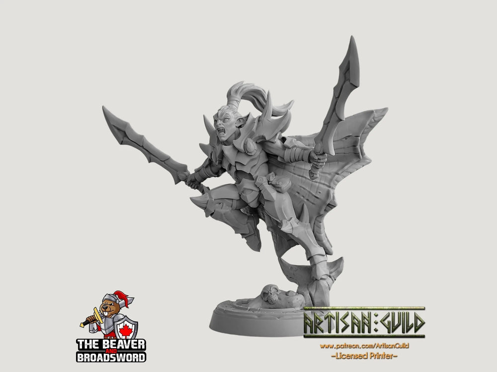 Miniature Khaladas Soulsplitter DnD - Dungeons and Dragons | Femme | Guerrière | Paladin Cléricale | Elfe Drow DnD 5e Fantasy Pathfinder 2e 5e Jeu de table