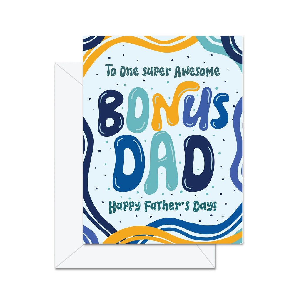 Pour un Super Papa Bonus Extraordinaire, Bonne Fête des Pères - Carte de Vœux
