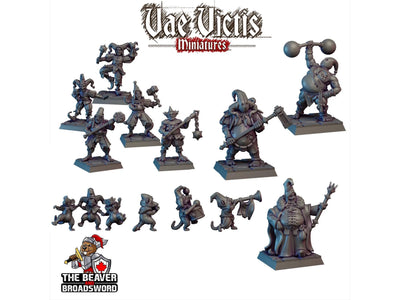 Ensemble Mini Cirque Corrompu - Monstre, Fée, Mort-vivant, DnD, Fantaisie - Miniatures de table en résine de haute qualité 28 mm 32 mm, Figurine résistante