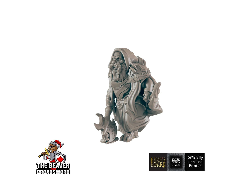 Nain Sombre 2 | Figurine DnD, Résine Premium, Durable et Robuste pour vos JdR et Jeux de Guerre! 32mm, 28mm, Homme, Duergar, Montagne, Outreterre